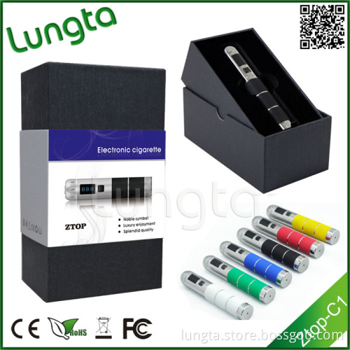 2014 Newest Design Smokeless Cigarettes Ztop-C1 of 18650 Battery
